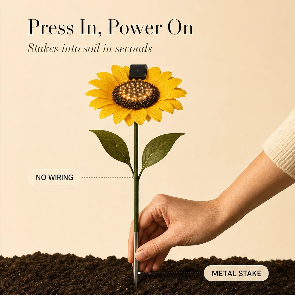 Goldengrove™ – Solar-Powered Realistic Sunflower Garden Stake Light + 50% OFF - Image 3