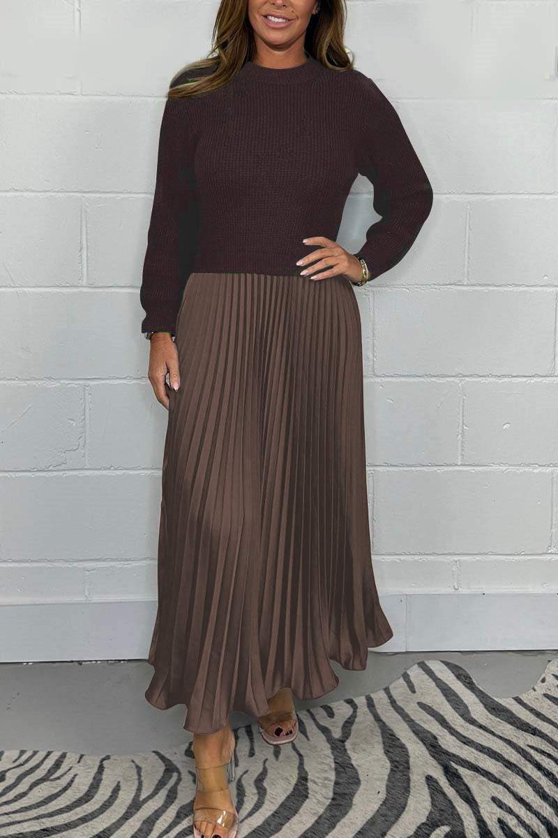The PleatFlow Jumper Dress - Elegant Movement, Sweatshirt Comfort +50%OFF - Image 4