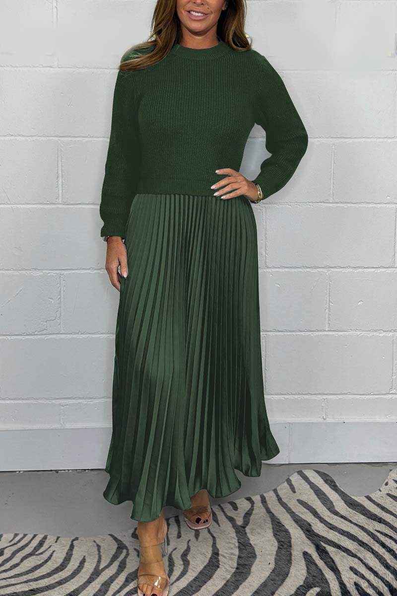The PleatFlow Jumper Dress - Elegant Movement, Sweatshirt Comfort +50%OFF - Image 6