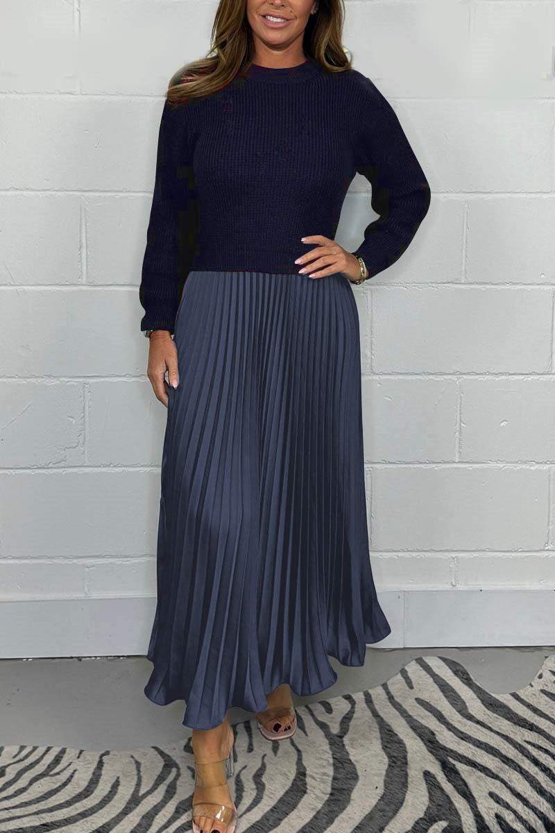 The PleatFlow Jumper Dress - Elegant Movement, Sweatshirt Comfort +50%OFF - Image 9