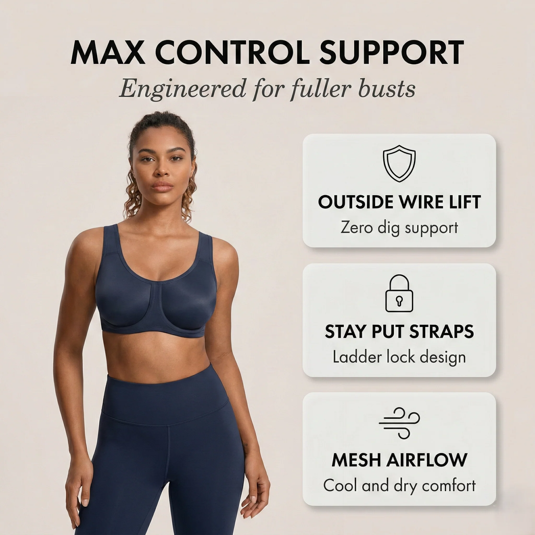 Steadfast™ – Outside-Wire High Impact Sports Bra for Fuller Busts + 50% OFF - Image 4