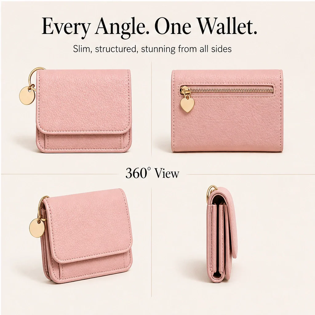 Folden™ – Slim Tri-Fold Wallet with Zip Coin Pocket & Keychain + 50% OFF - Image 5