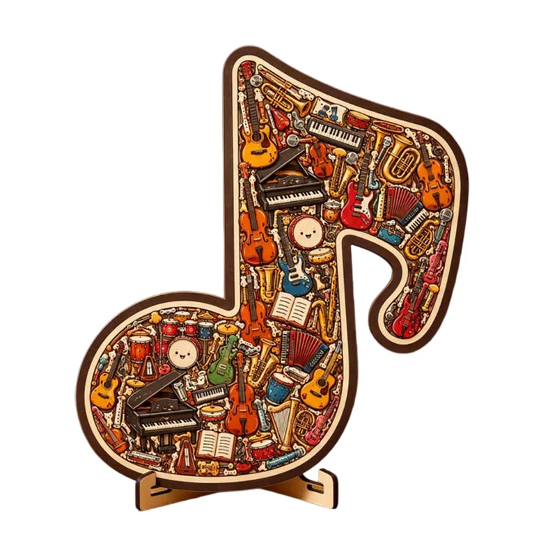 Cadenza – Whimsical Instrument-Piece Wooden Music Note Puzzle +50% OFF - Image 10