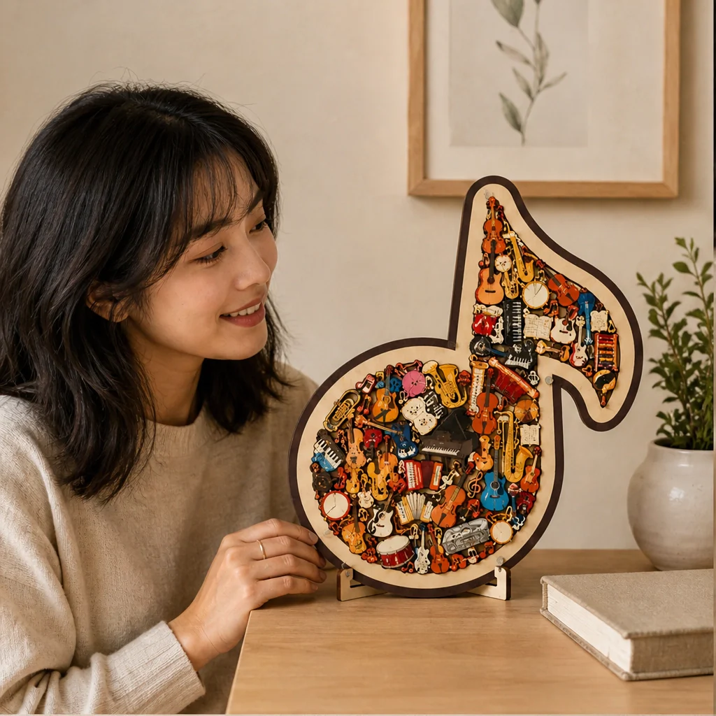 Cadenza – Whimsical Instrument-Piece Wooden Music Note Puzzle +50% OFF - Image 3