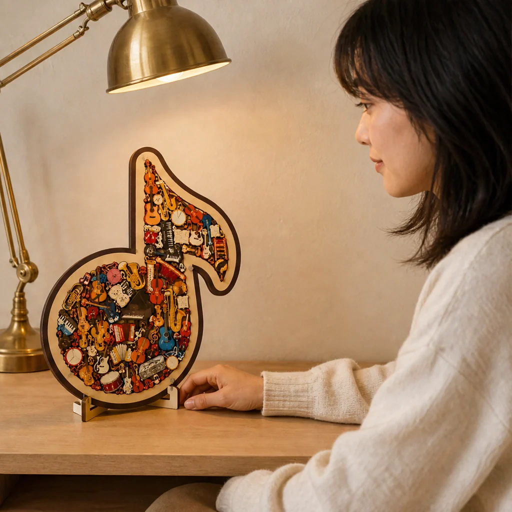 Cadenza – Whimsical Instrument-Piece Wooden Music Note Puzzle +50% OFF - Image 5
