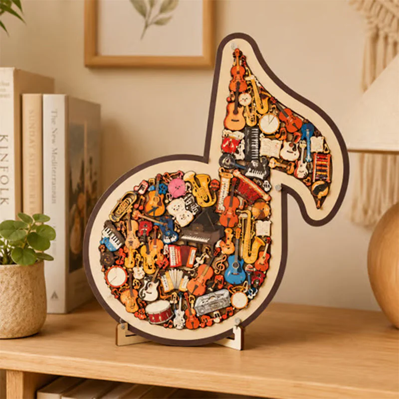 Cadenza – Whimsical Instrument-Piece Wooden Music Note Puzzle +50% OFF - Image 8