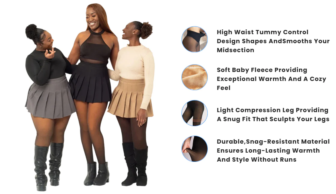 The CurveLock Fleece Tights - The Perfect Illusion of Bare Legs, But Warm + 50% OFF! - Image 11