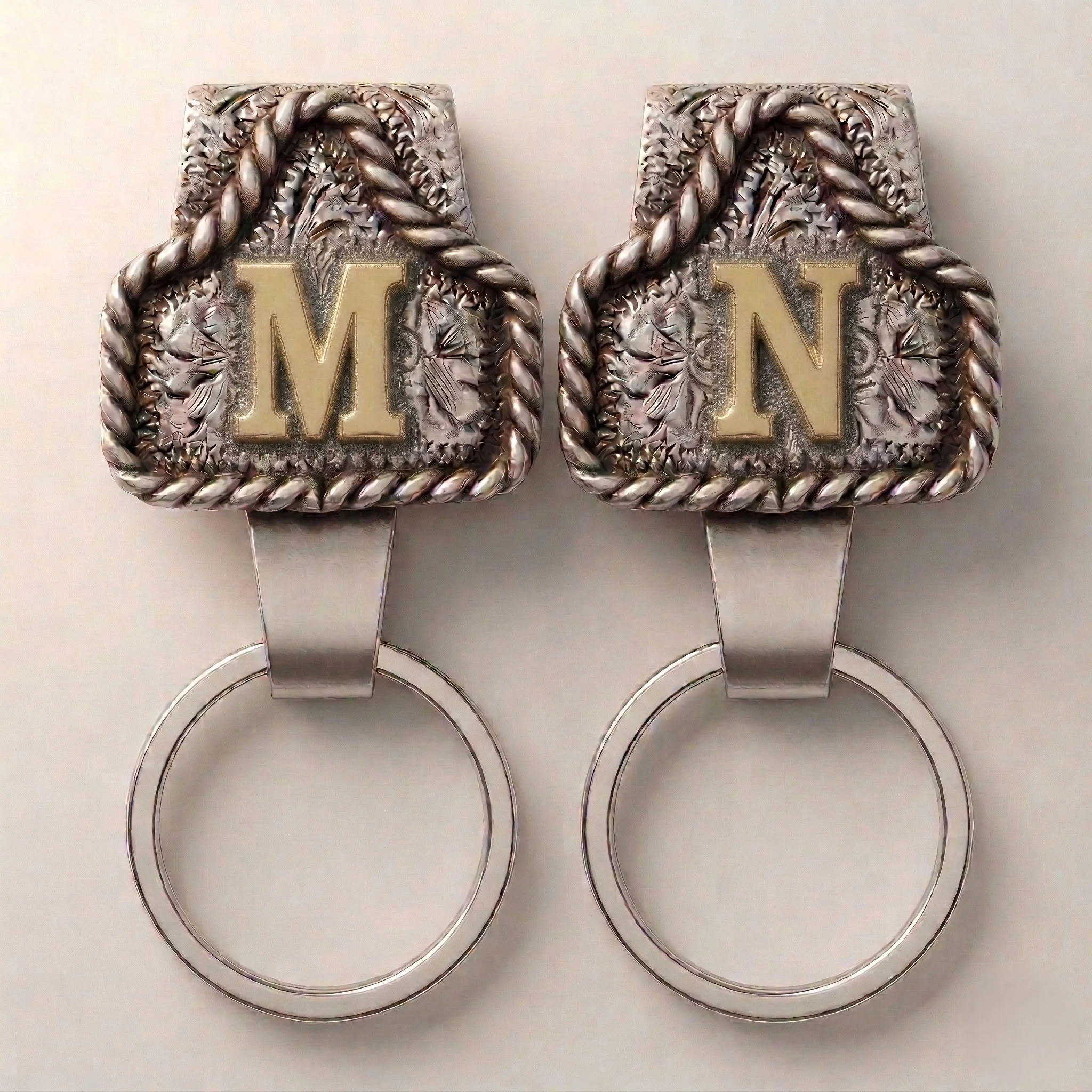 Conchofield™ – Western Initial Belt Clip Keychain, A-Z Letters, Engraved Concho Design + 50% OFF - Image 13