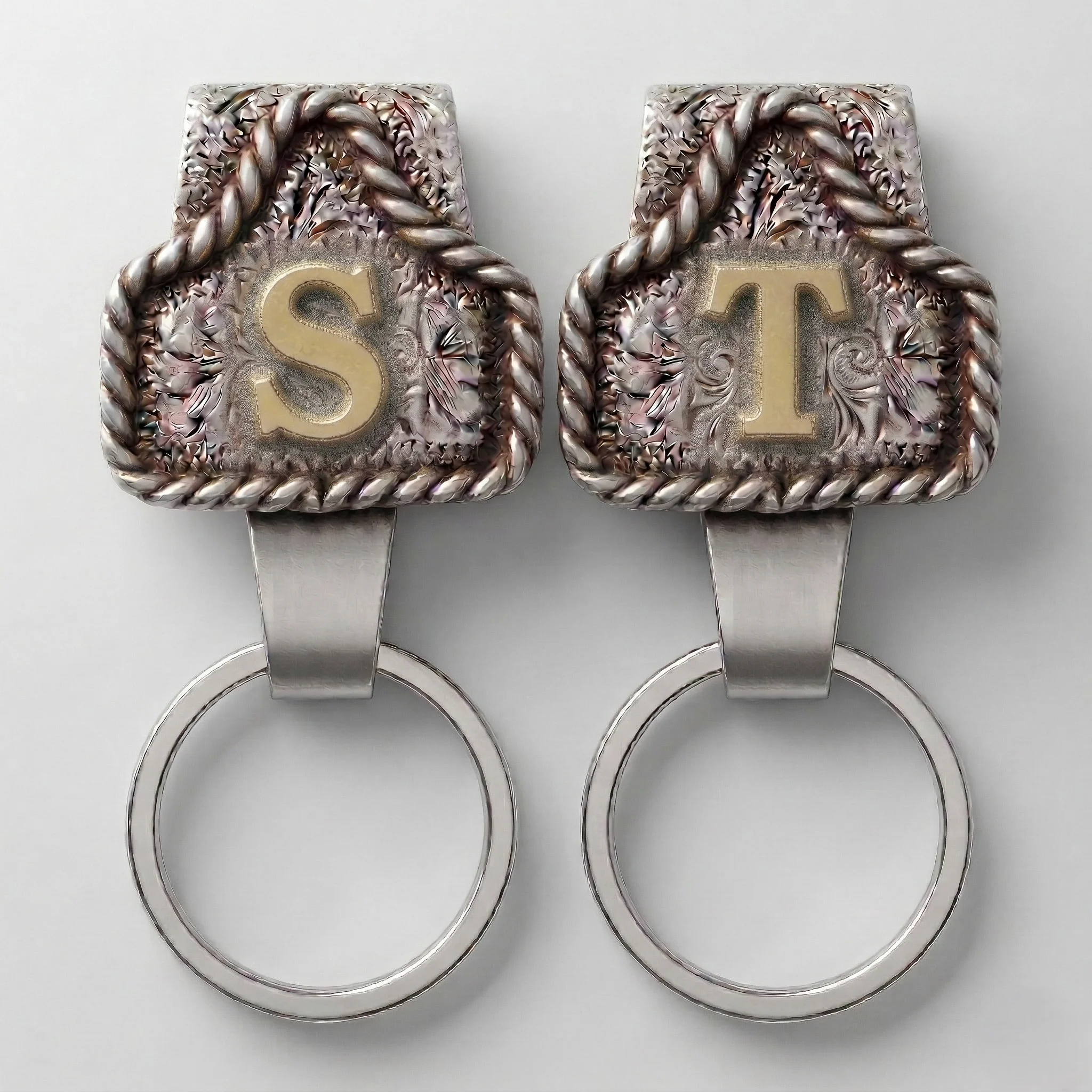 Conchofield™ – Western Initial Belt Clip Keychain, A-Z Letters, Engraved Concho Design + 50% OFF - Image 16