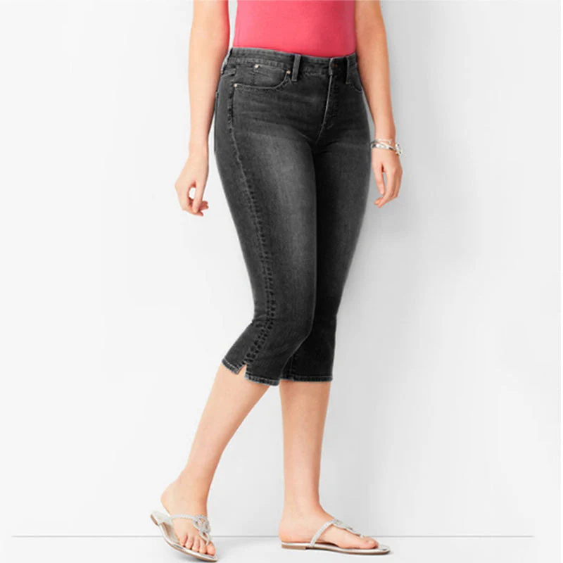 Lithea™ – Stretch Denim Mid-Rise Capri Jeans for Women + 50% OFF - Image 9