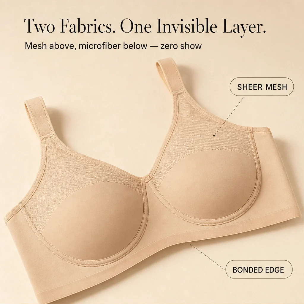 Hush™ – Wirefree-Feel Sheer Mesh Plus-Size Comfort Bra + 50% OFF - Image 9