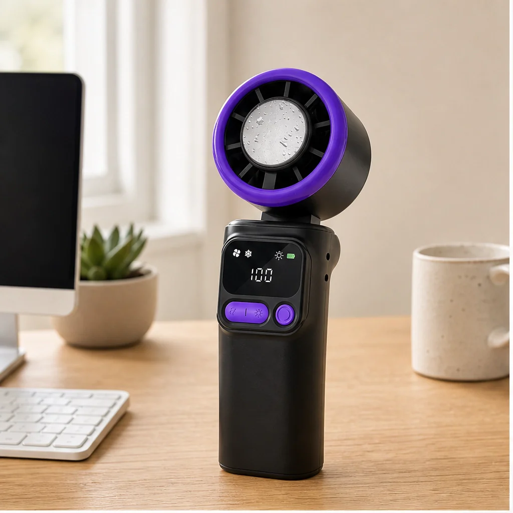 Glaciel – Ice-Plate Cooling Fan, Foldable & Rechargeable Portable Fan + 50% OFF - Image 12