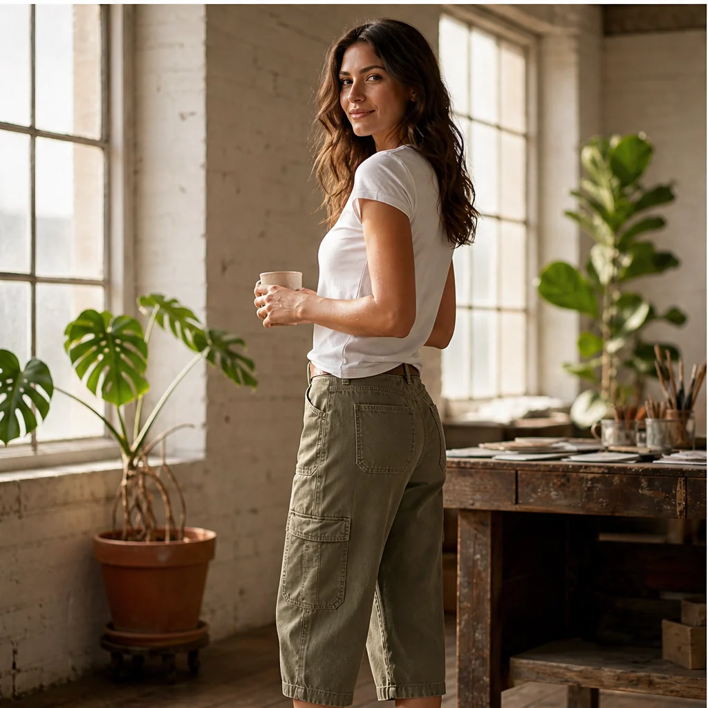 Wilo™ – Relaxed Casual Cargo Capris with Deep Utility Pockets & Breathable Fabric + 50% OFF - Image 4