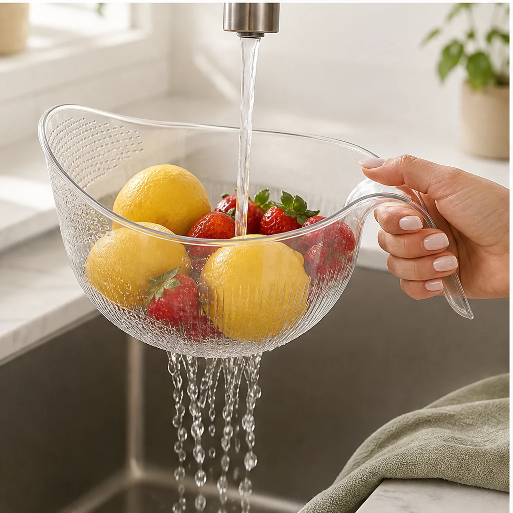 Rinsholm – Dual-Function Rice Washing Bowl & Fine Mesh Strainer + 50% OFF - Image 3