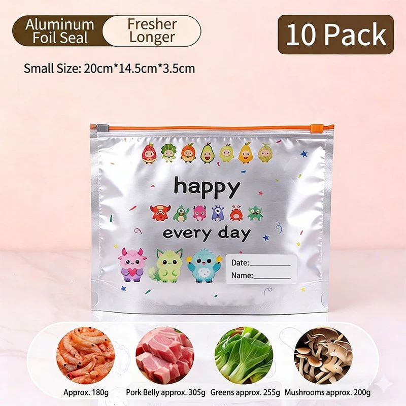 Larder – Airtight Reusable Foil Freezer Storage Bags (10-Pack, 3 Sizes) + 50% OFF - Image 10