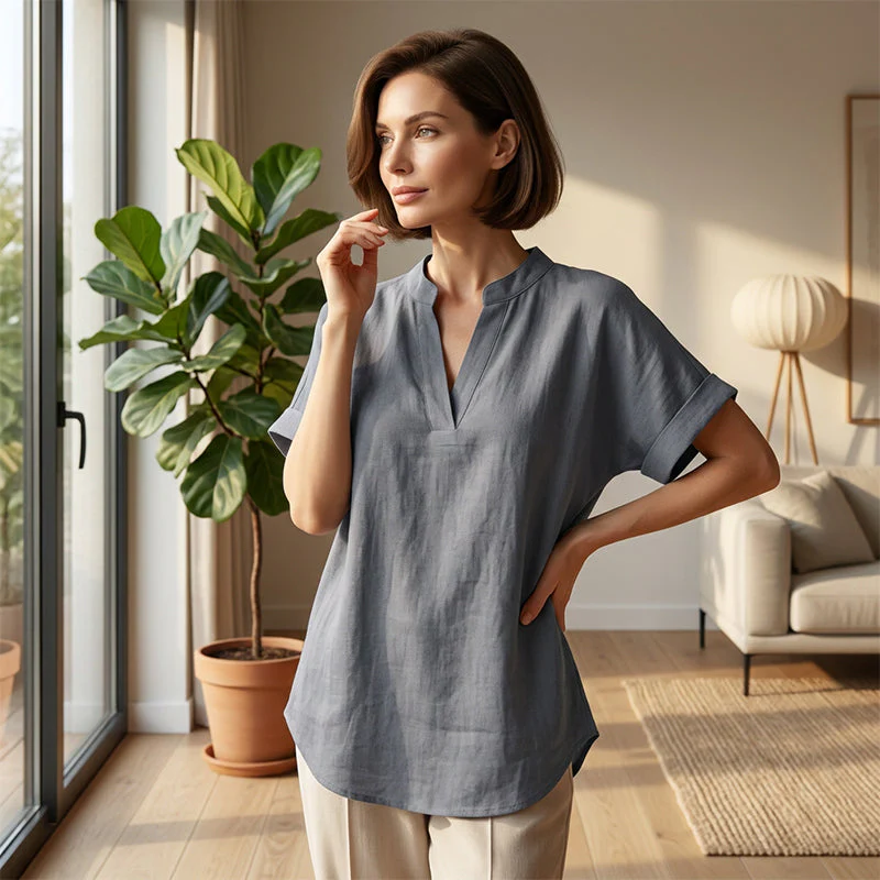 The AuraBreeze Muslin Blouse — Effortless Summer Elegance + 50% Off - Image 3