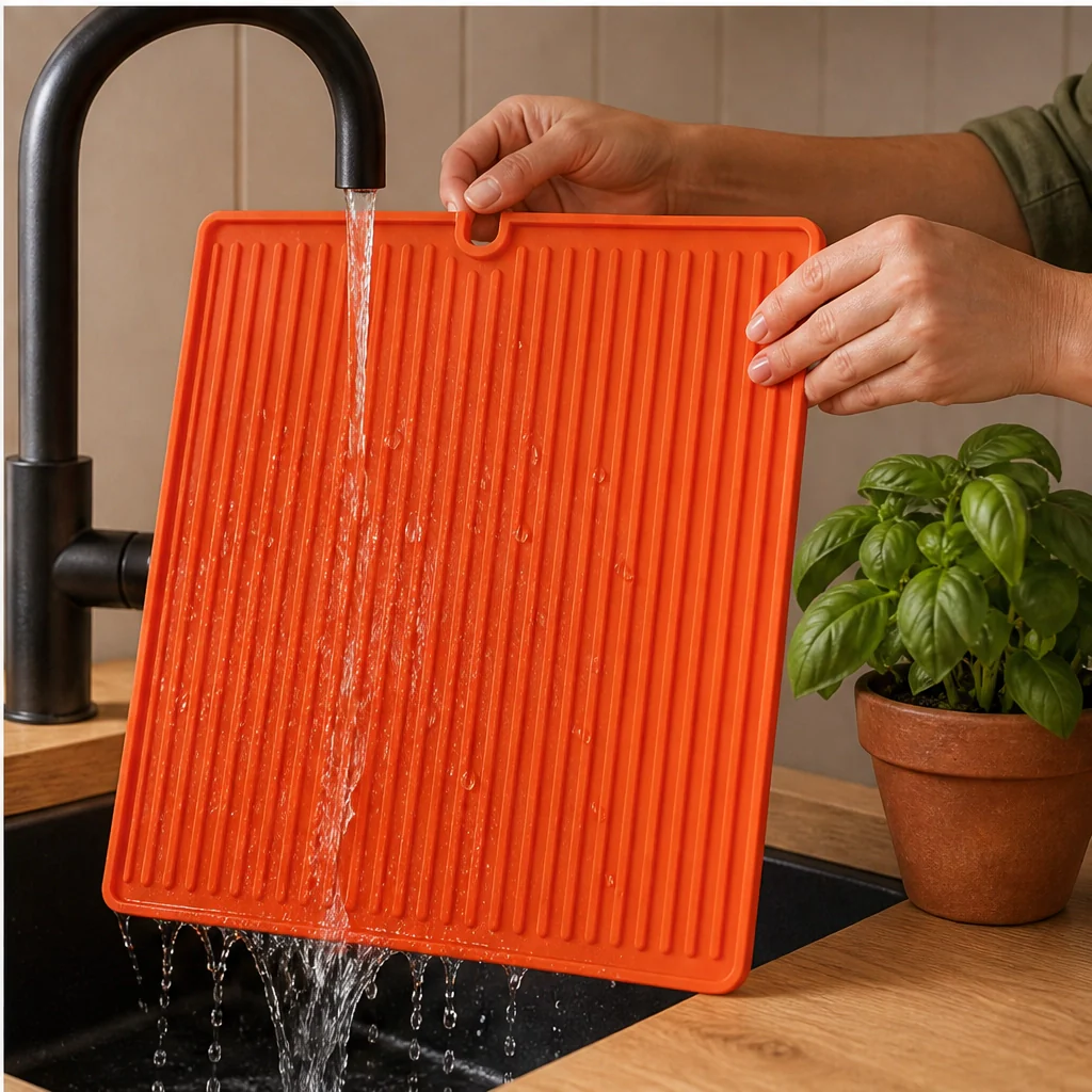 DripDock™ – Heat-Resistant Silicone Utensil Mat with Built-In Drip Tray + 50% OFF - Image 11