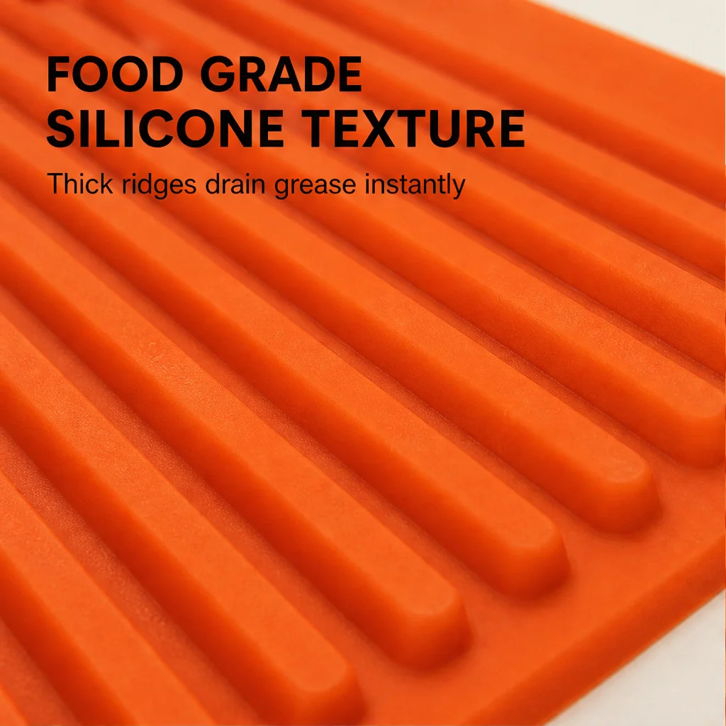 DripDock™ – Heat-Resistant Silicone Utensil Mat with Built-In Drip Tray + 50% OFF - Image 3