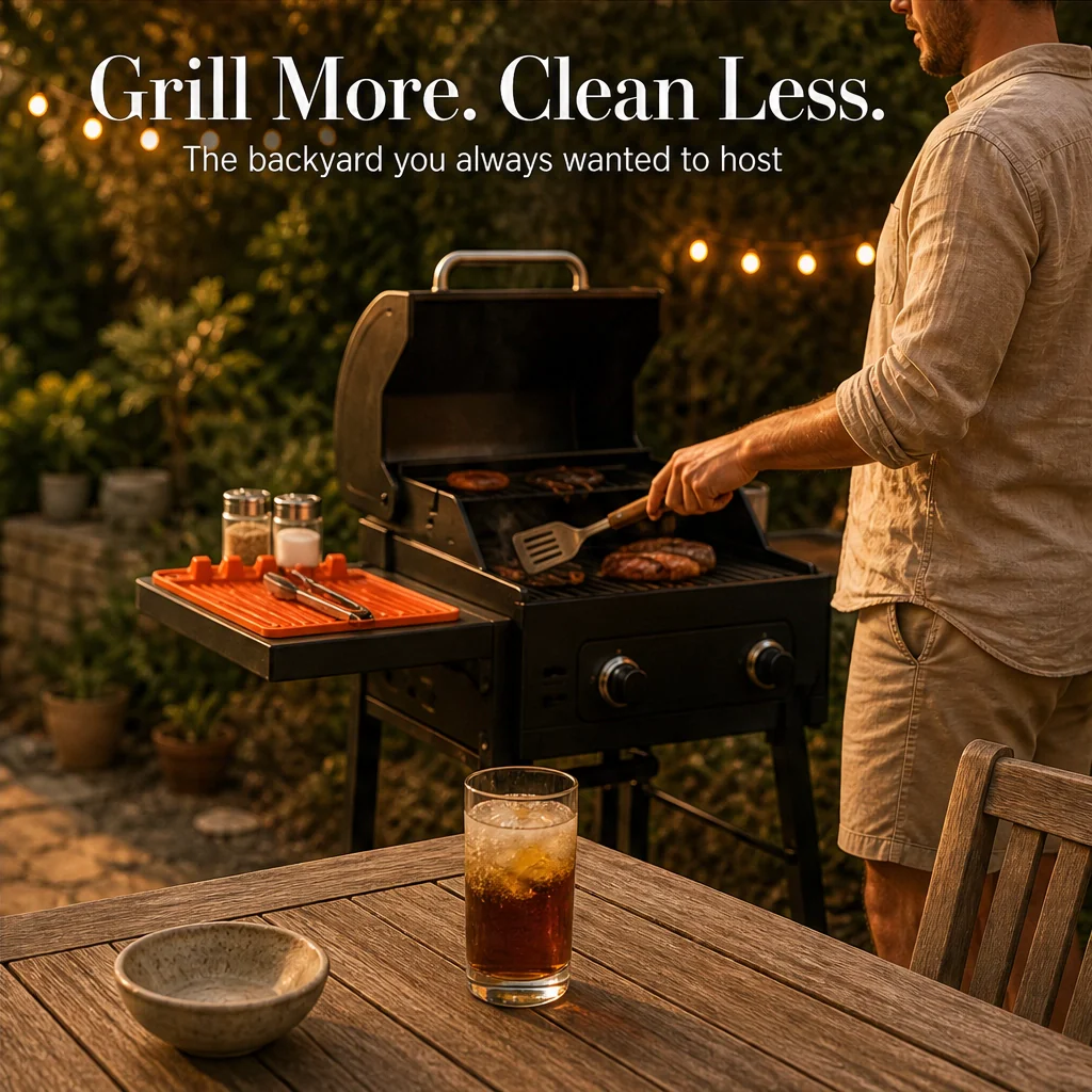 DripDock™ – Heat-Resistant Silicone Utensil Mat with Built-In Drip Tray + 50% OFF - Image 7