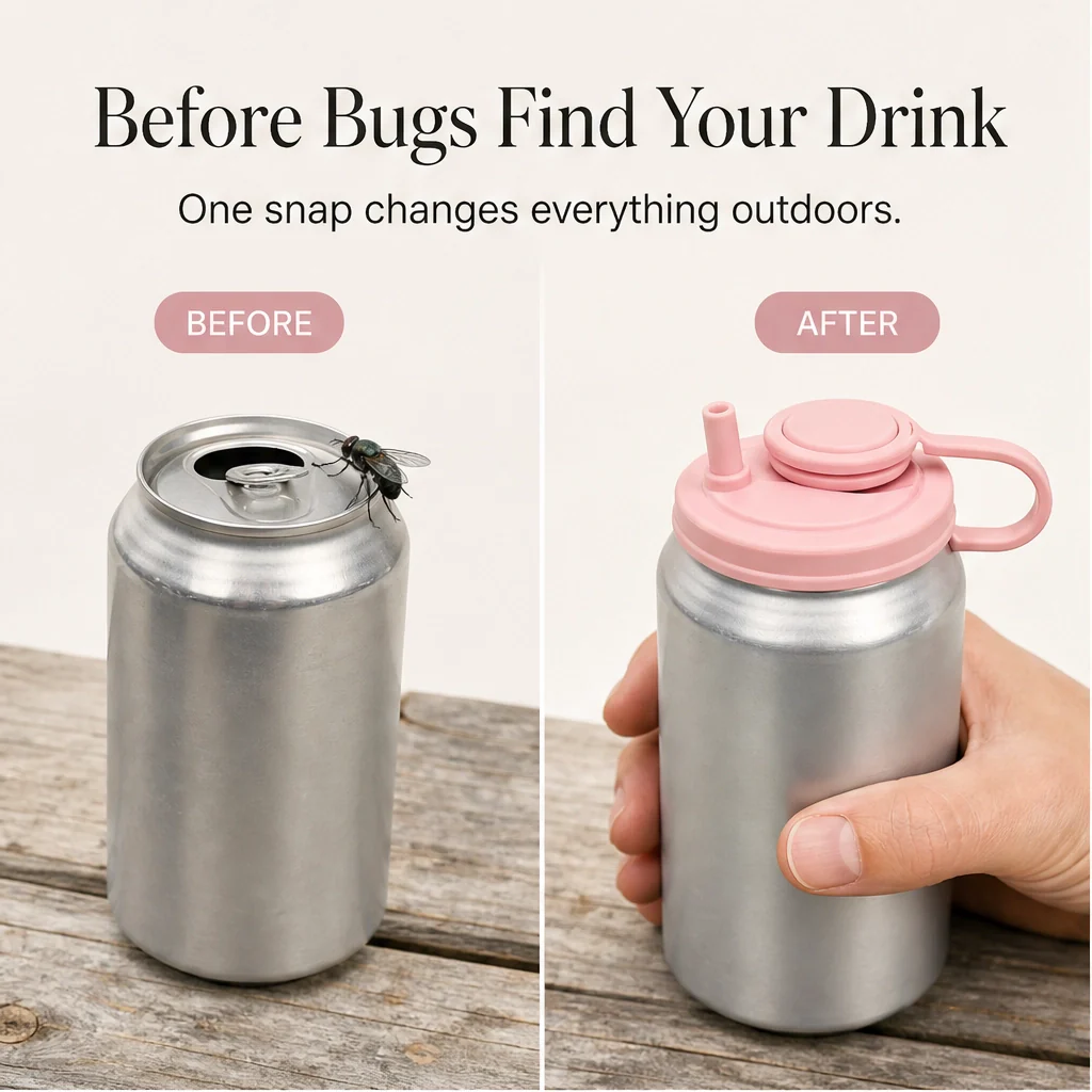 Brimly™ – Spill-Proof Silicone Can Lid with Built-In Straw + Buy 1 Get 1 FREE - Image 5
