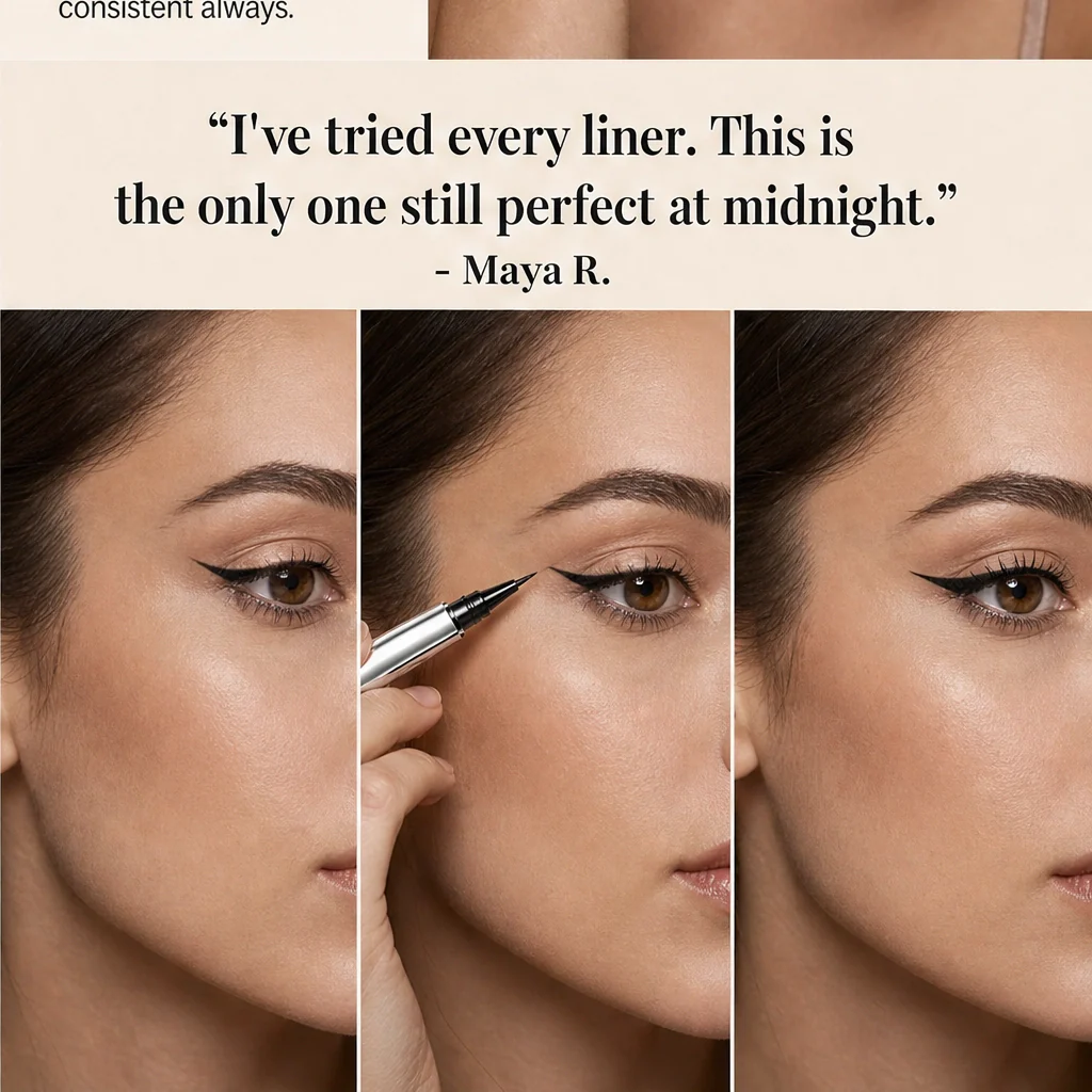 Sablé™ – Smudge-Proof Waterproof Liquid Eyeliner Pen with 0.1mm Micro-Fine Tip + BUY 1 GET 1 FREE - Image 10