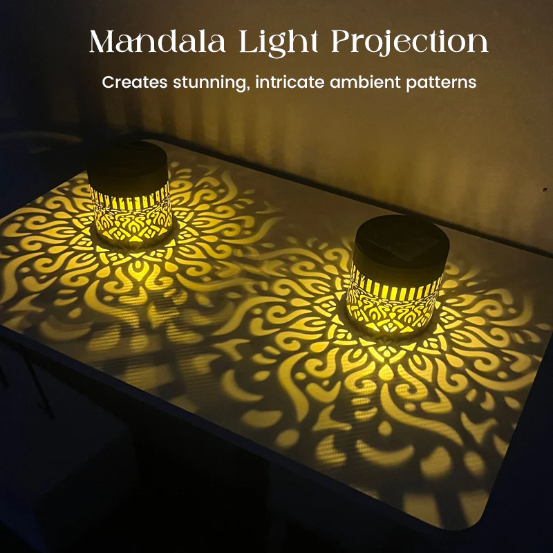 Duskbloom™ – Solar Mandala Projection Light, IP65 Weatherproof, Auto On/Off + 50% OFF - Image 2