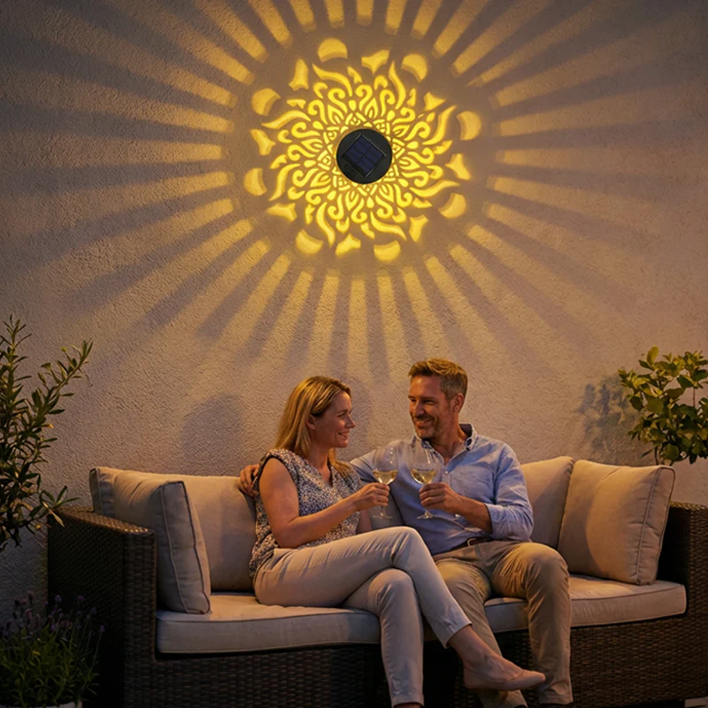 Duskbloom™ – Solar Mandala Projection Light, IP65 Weatherproof, Auto On/Off + 50% OFF - Image 5