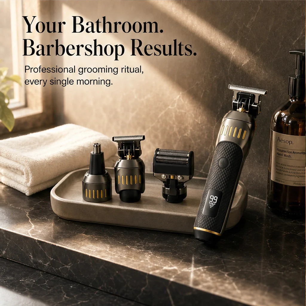 Edgecrest™ – 3-in-1 Beard, Shaver & Nose Trimmer Set with LED Battery Display + 50% OFF - Image 6