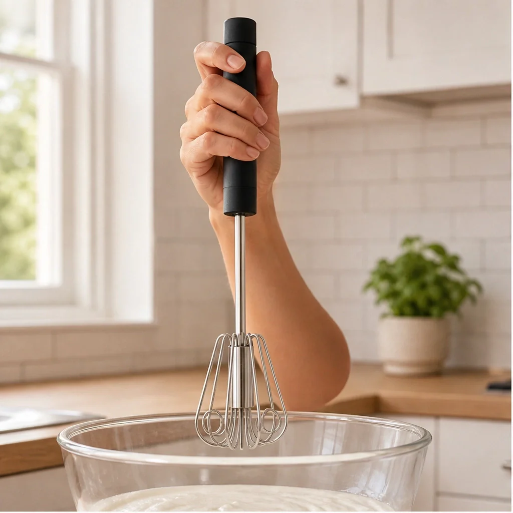Frothwell – Push-Down Semi-Automatic Hand Egg Beater & Whisk + 50% OFF - Image 9