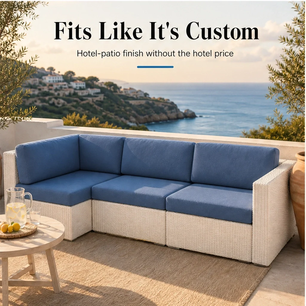 Verandale – Stretch Slip-On Patio Cushion Covers, Zipper-Free Snug Fit + 50% OFF - Image 6