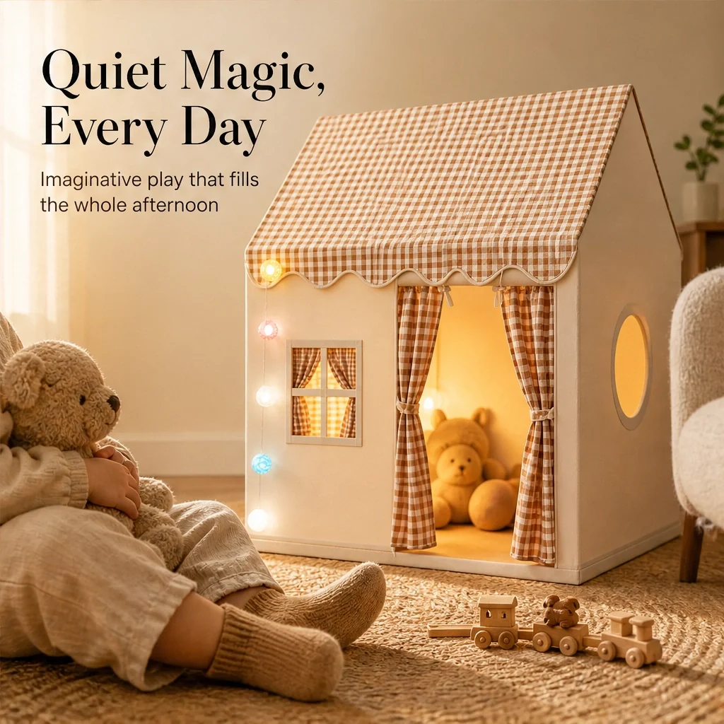 Wrennest – Easy Pop-Up Play Castle Tent with Breathable Fabric for Indoor & Outdoor Fun + 50% OFF - Image 11