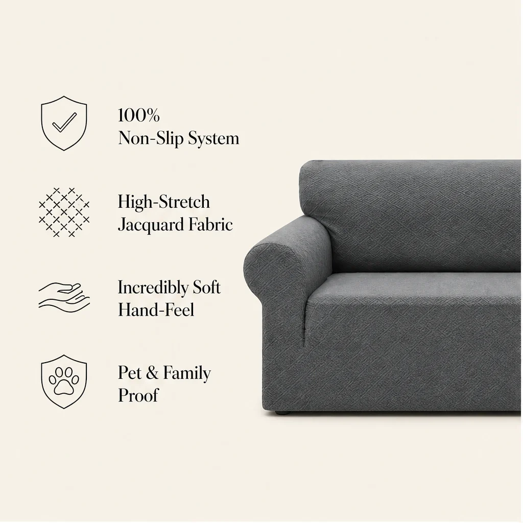 Havenweave – High-Stretch Non-Slip Jacquard Sofa Cover + 50% OFF - Image 8