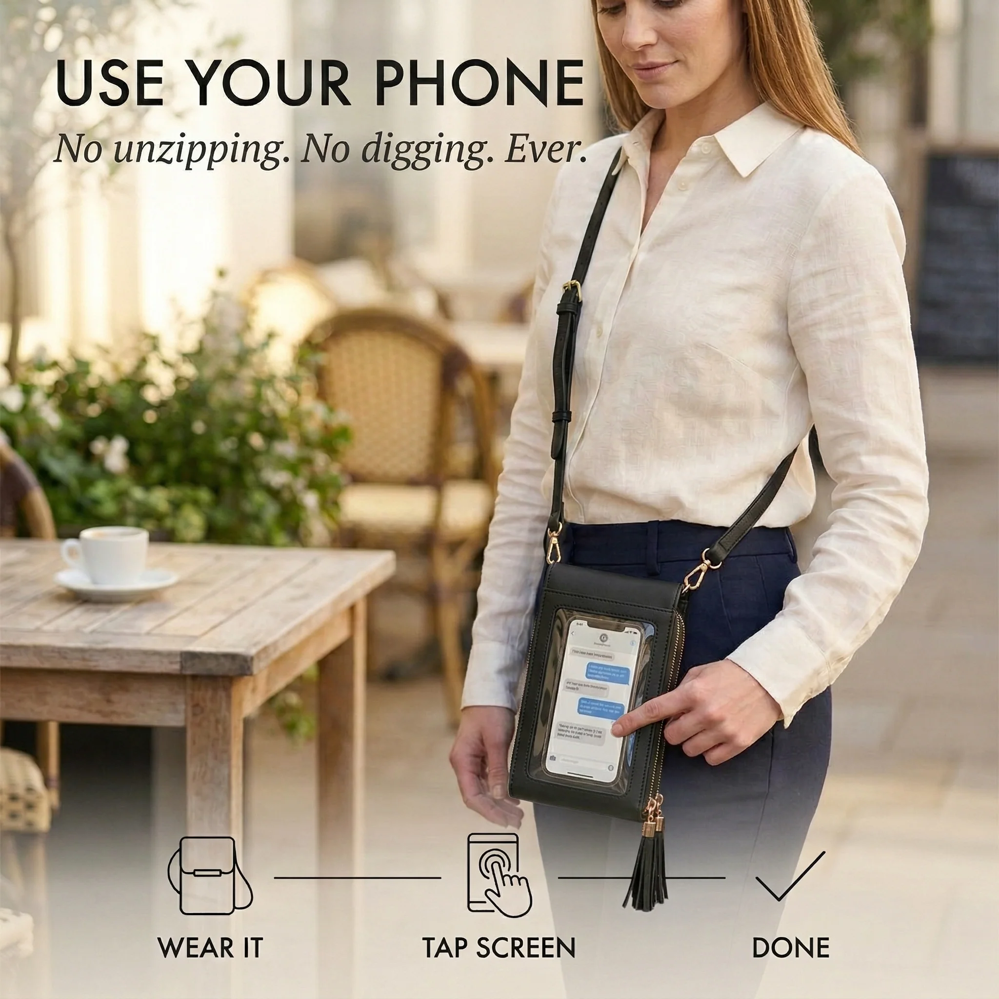 Sloane™ – Touchscreen Crossbody Phone Wallet Bag for Women + 50% OFF - Image 6