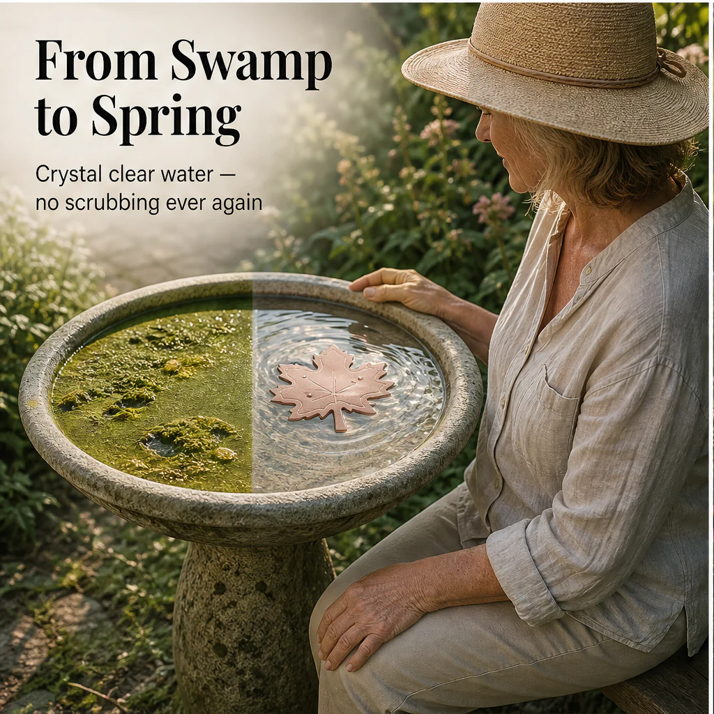 Fernwick – Pure Copper Leaf Bird Bath Cleaner Disc + 50% OFF - Image 10