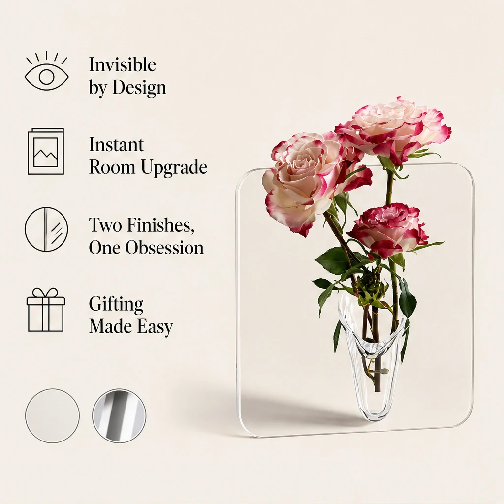 Stille™ – Shatter-Safe Clear Acrylic Nordic Flower Vase + 50% OFF - Image 9