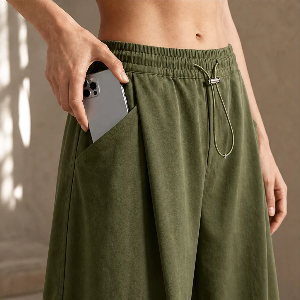 Drapelle™ – Pleated Lantern Trousers with Adjustable Waist & Deep Pockets + 50% OFF - Image 3