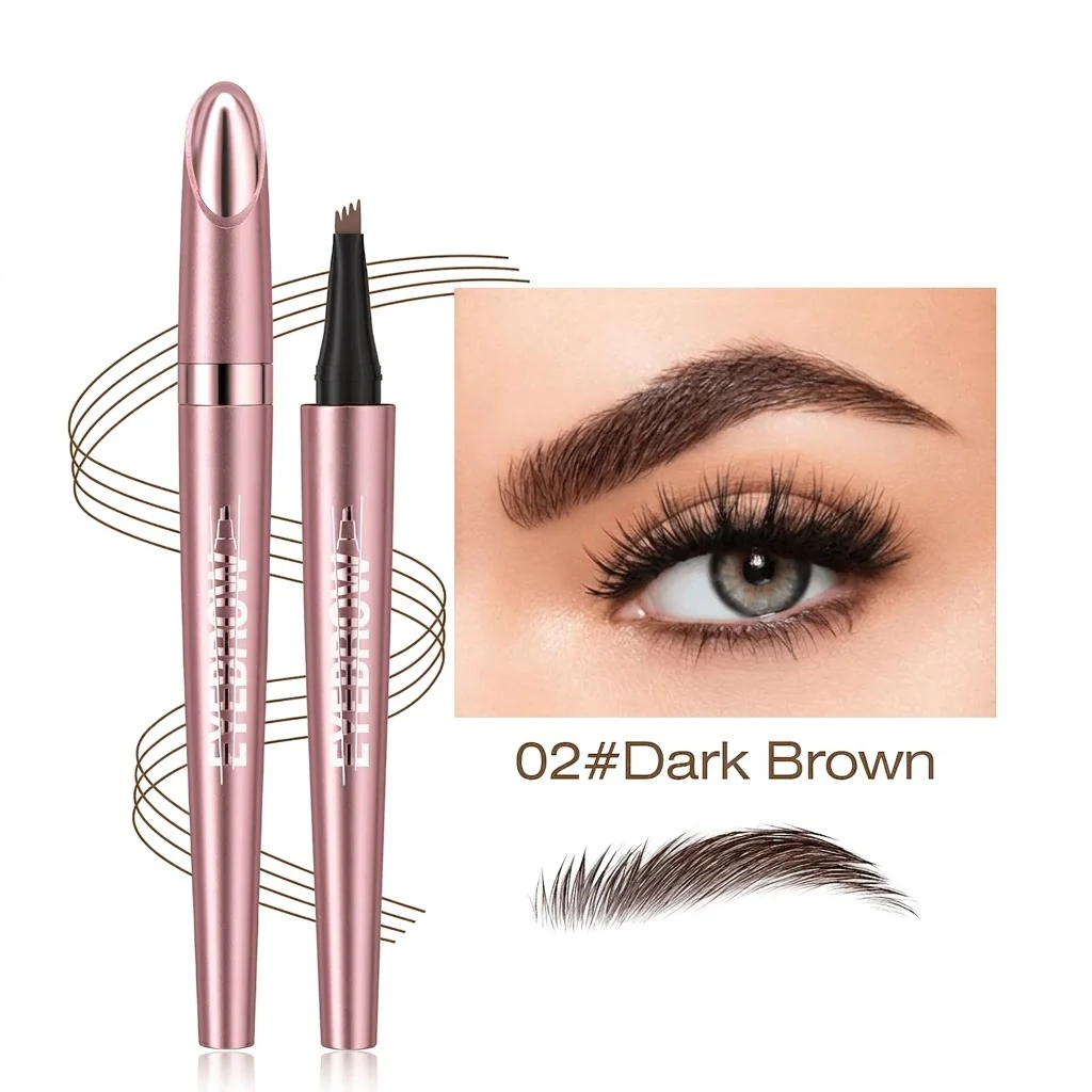 Plumelle – Waterproof 4-Tip Micro-Fork Eyebrow Pencil for Natural Hair-Like Brows - BUY 1 + 1 FREE - Image 13