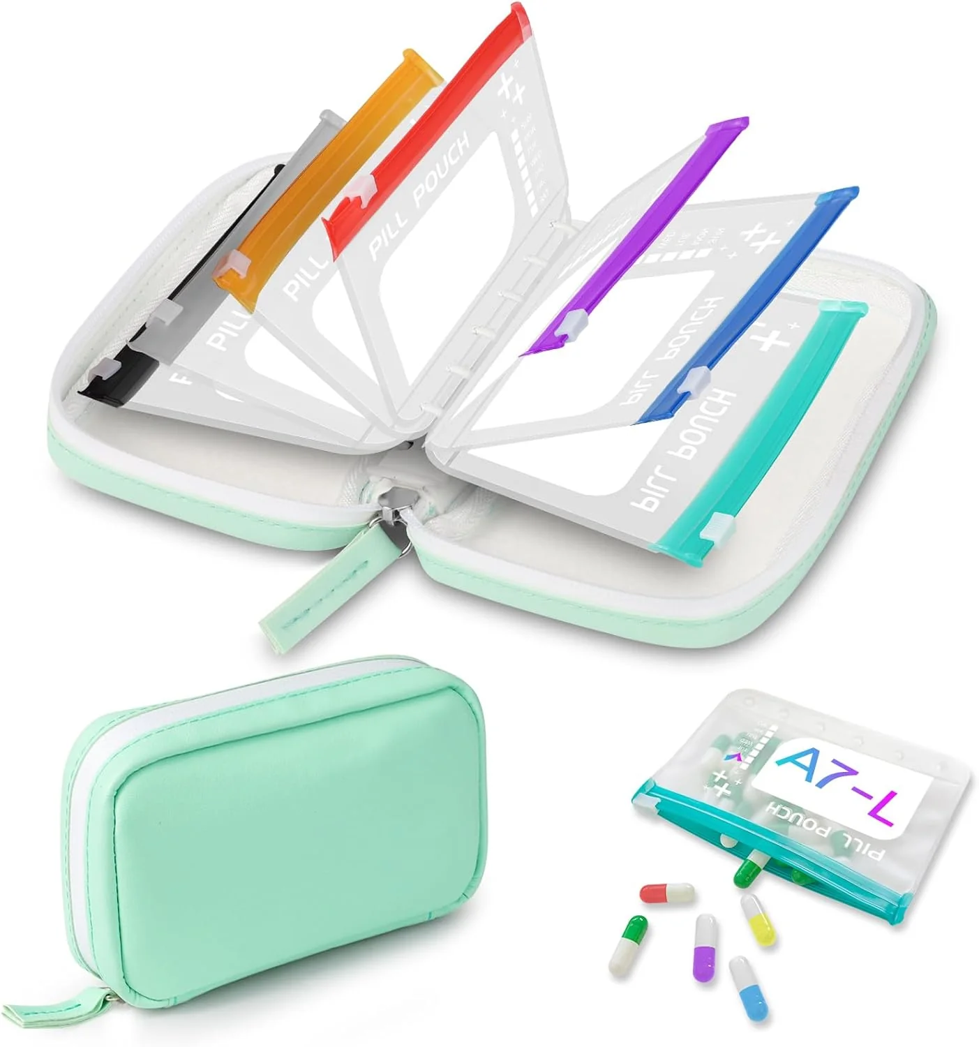 Apothene™ – Waterproof Binder Pill Pouch with 14 Color-Coded Daily Pockets + 50% OFF - Image 13