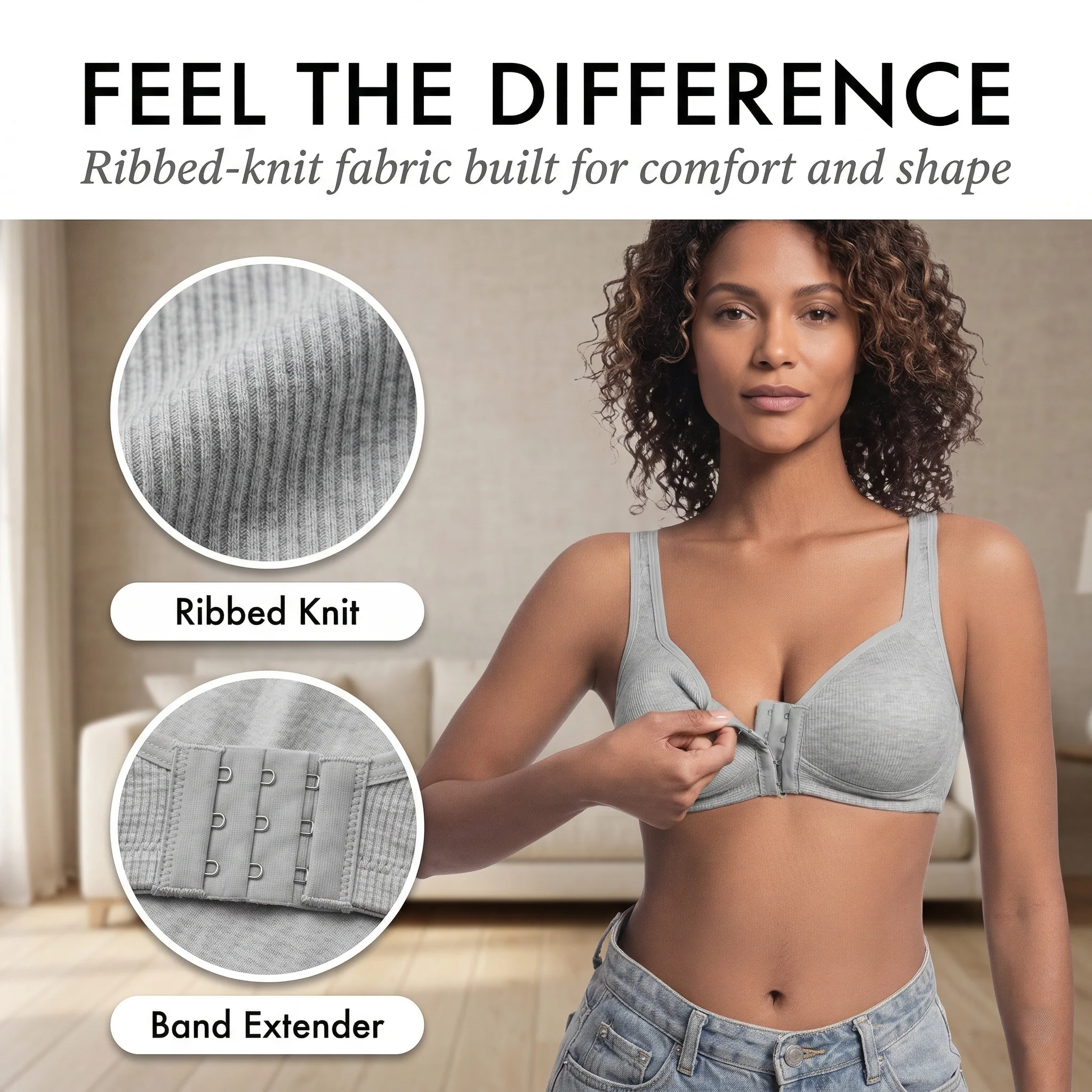 Velura™ – Wire-Free Front Closure Push-Up Bra, Seamless Comfort + 50% OFF - Image 5