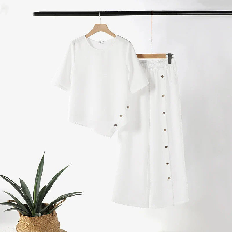 Drapelle™ – Asymmetric Drape Top & Wide-Leg Pants 2-Piece Set + 50% OFF - Image 13