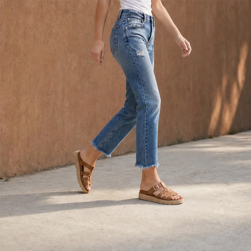 Threadwick™ – Raw-Frayed Hem Cropped Straight-Leg Jeans + 50% OFF - Image 5