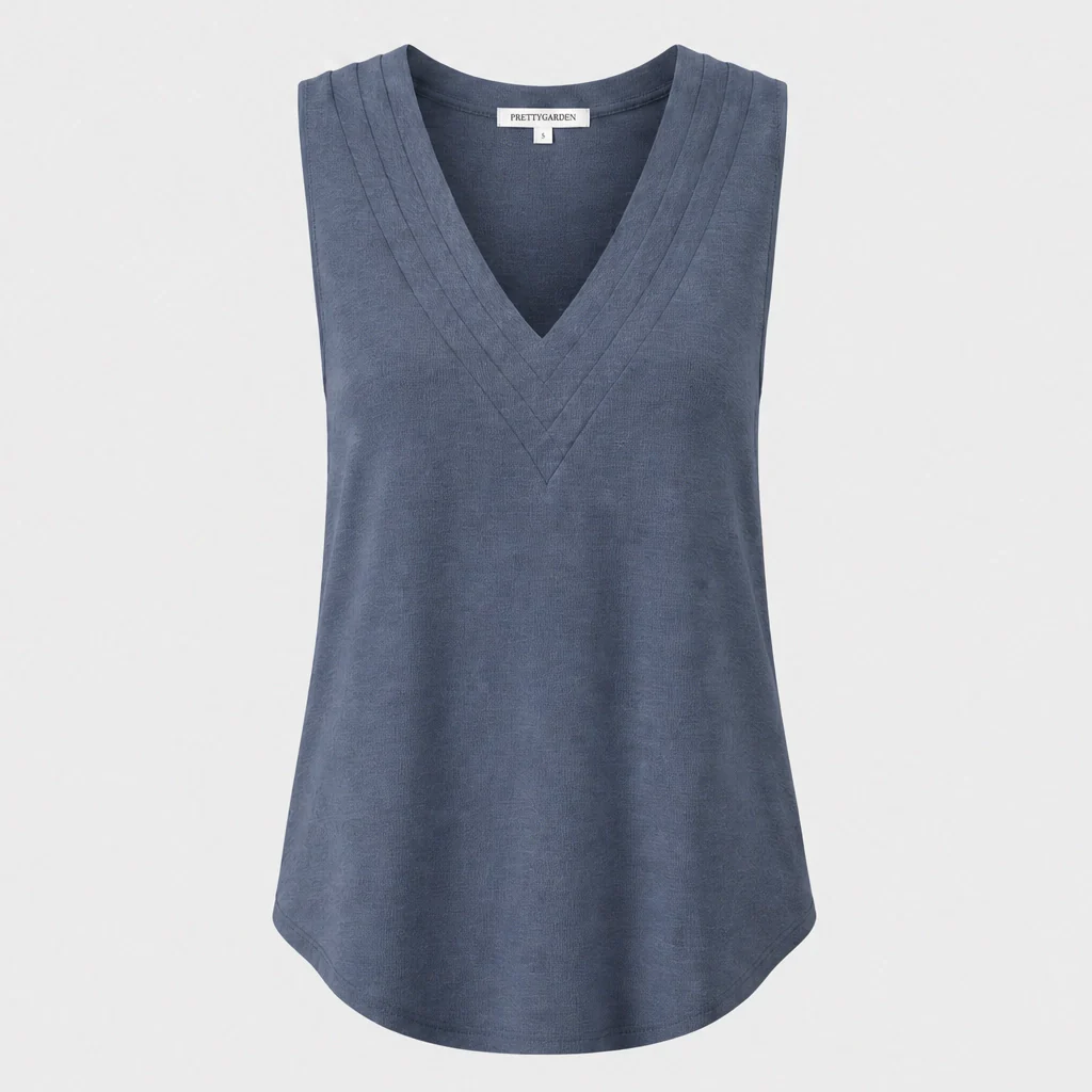 Lerelle™ – Layered V-Neck Loose Fit Sleeveless Tank Top + 50% OFF - Image 12