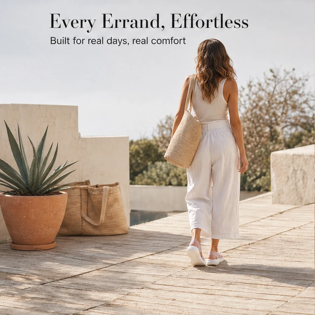 Airelle™ – Breathable Knit Cushioned Platform Sandals + 50% OFF - Image 7