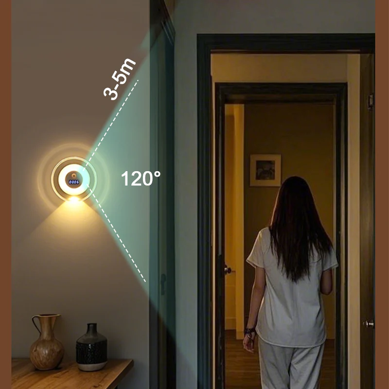 Duskell – Motion Sensor LED Night Light With Digital Clock & 3 Light Modes + 50% OFF - Image 5