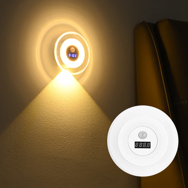 Duskell – Motion Sensor LED Night Light With Digital Clock & 3 Light Modes + 50% OFF - Image 6