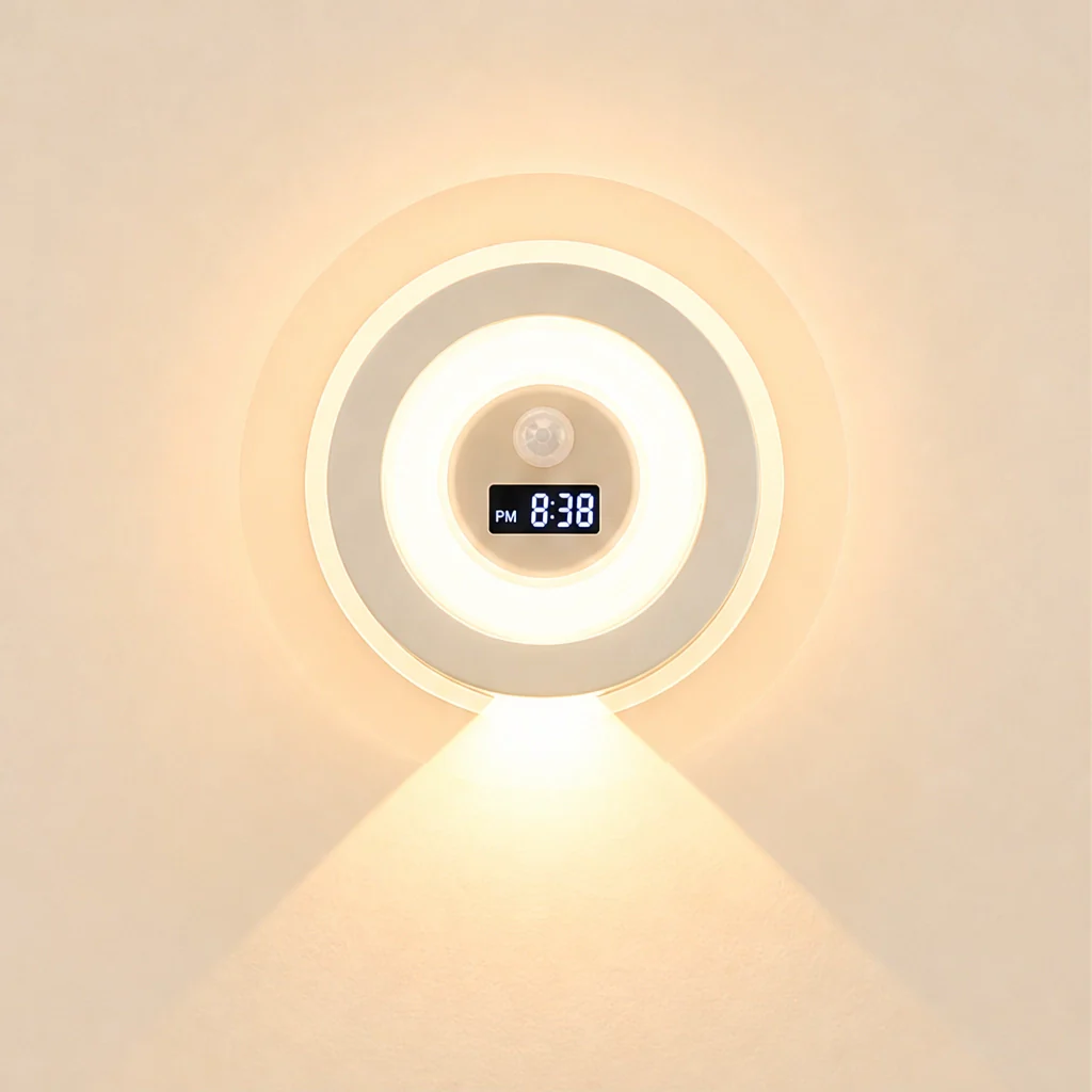 Duskell – Motion Sensor LED Night Light With Digital Clock & 3 Light Modes + 50% OFF - Image 9
